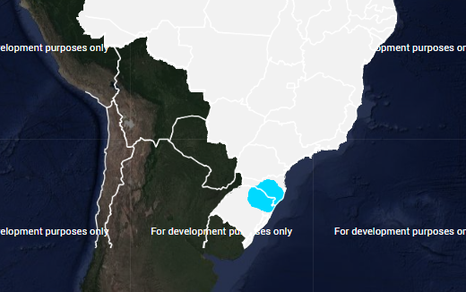 Mapa com risco de geada em no Brasil para sexta-feira (17) - Fonte: Inmet