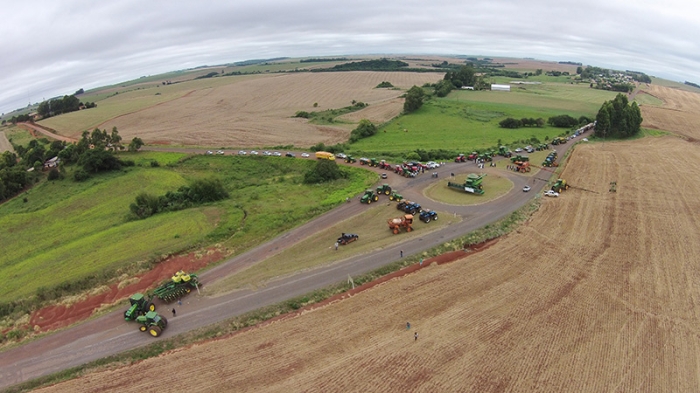 Protesto contra o emplacamento - Tupanciretã/RS
