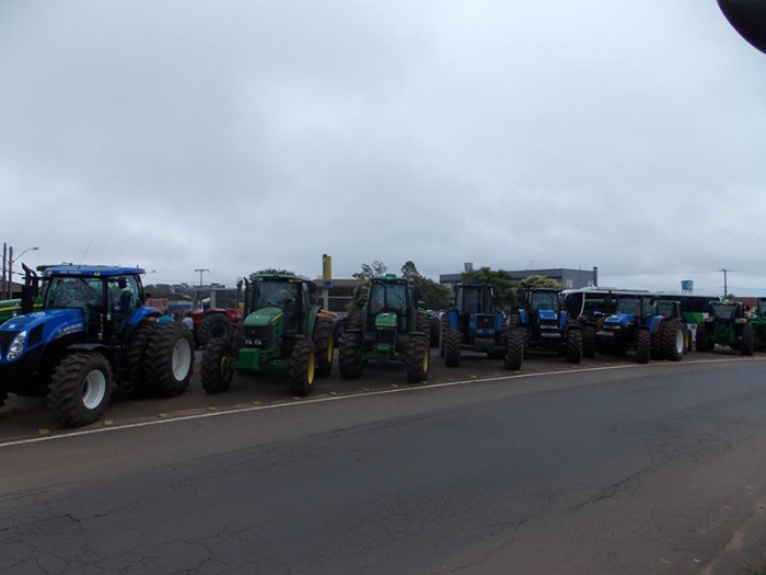 Protesto contra o emplacamento - Júlio de Castilhos/RS