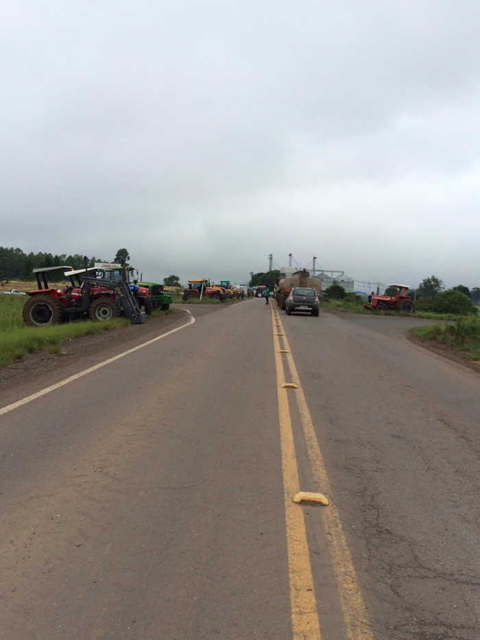 Protesto contra o emplacamento - Passo Fundo/RS