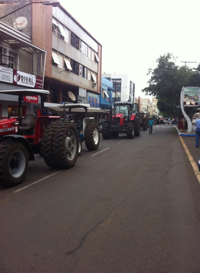 Protesto contra o emplacamento - Carazinho/RS