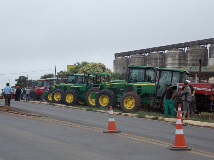 Protesto contra o emplacamento - Júlio de Castilhos/RS