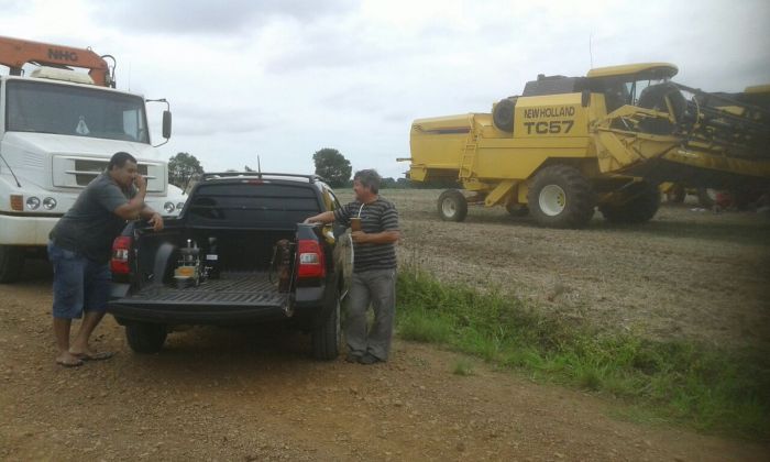 Imagem do dia - Fim da colheita de soja em Mato Castelhano (RS)