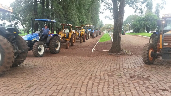 Protesto contra o emplacamento - Itambé/PR