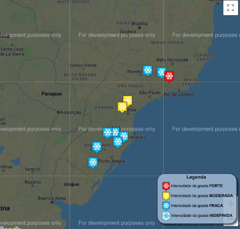 Geadas - Inmet - 2805