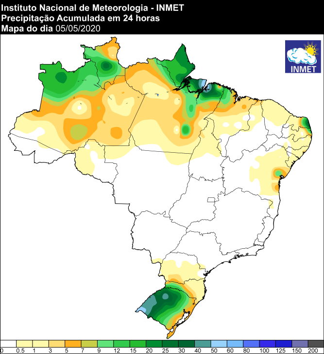 Últimas 24 horas - Inmet