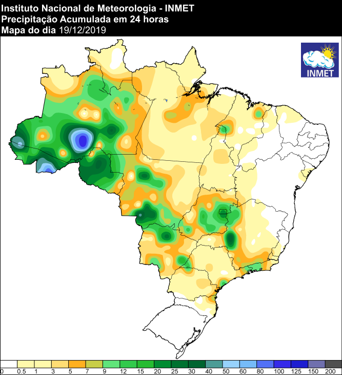Últimas 24 horas - Inmet