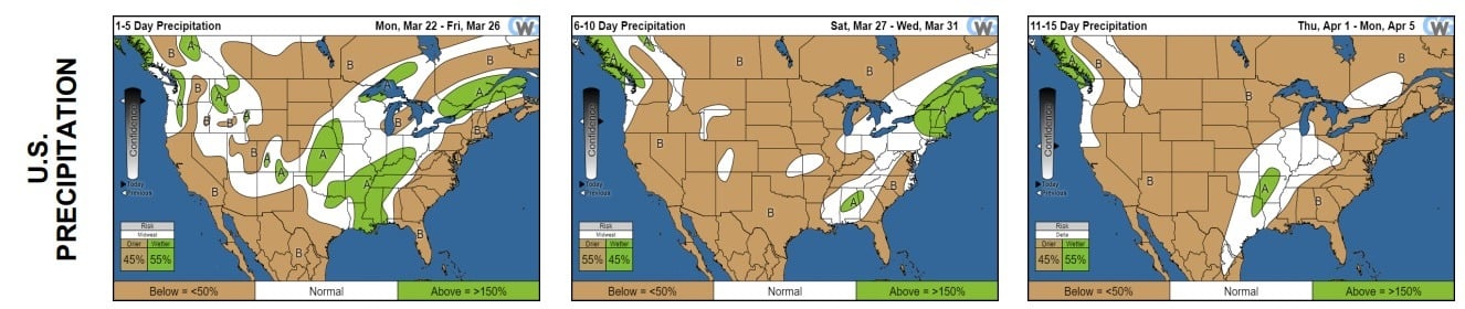 Chuvas nos EUA - Fonte: CWG