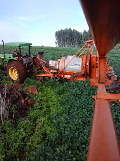 Imagem do dia - Aplicação de fungicida na soja em Rio Bonito do Iguaçu (PR). Enviado  Técnico Agrícola Thiago Carvalho