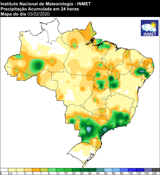 Últimas 24 horas - Inmet 04/02