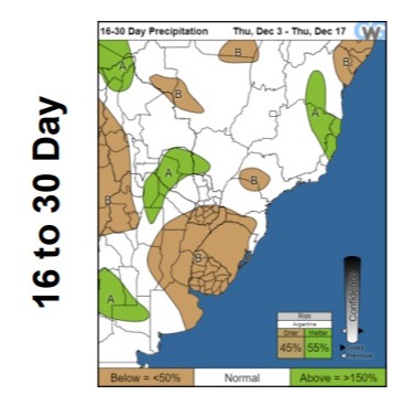 Previsão CWG - 16 a 30 dias