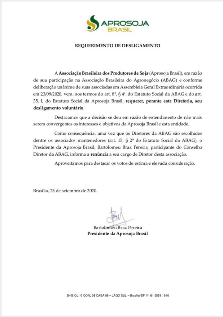 nota aprosoja
