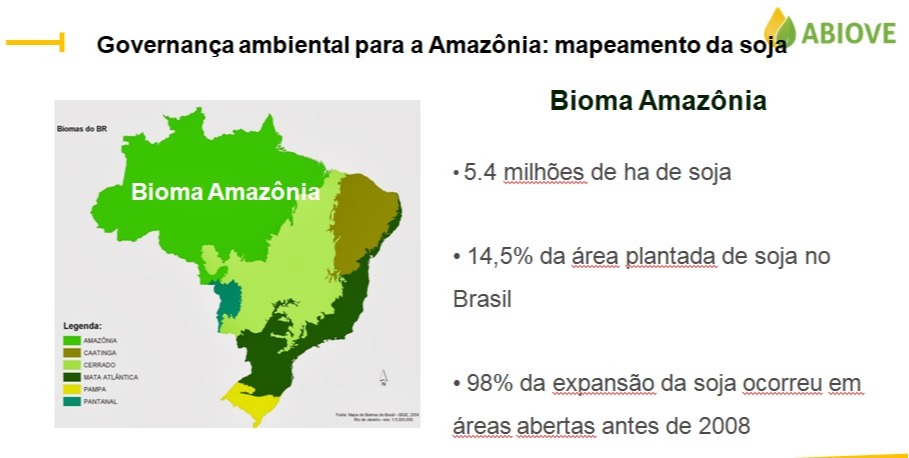 Abiove - Mapeamento da Soja no Bioma Amazônia