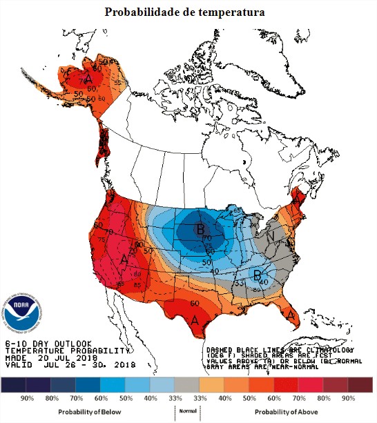 Temperaturas nos EUA