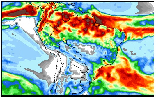 Chuvas na América do Sul de 27 de abril a 5 de maio
