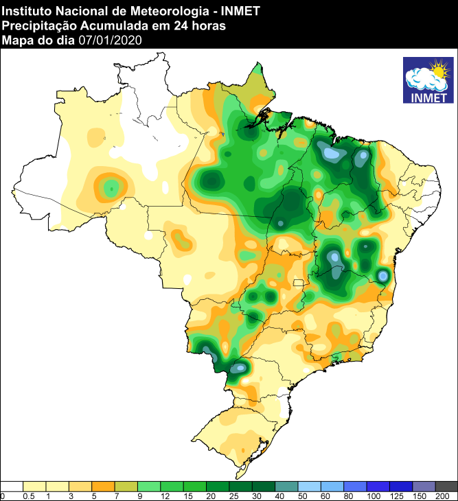Últimas 24 horas - Inmet