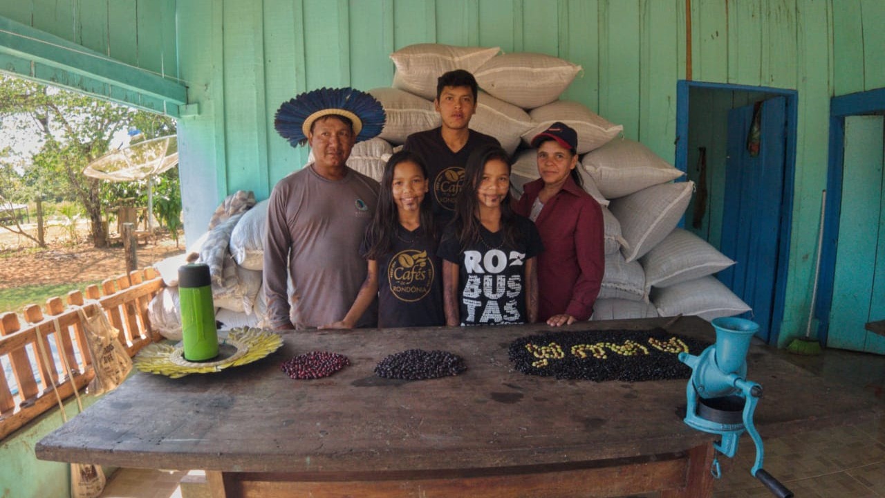 Família Aruá, em Alta Floresta DOeste - Rondônia