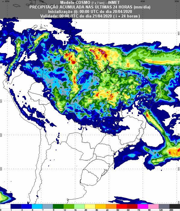 Previsão Nordeste - 24h - Inmet