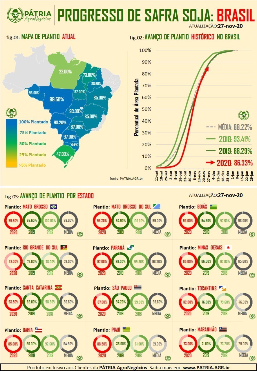 Gráfico plantio Soja - PÁTRIA