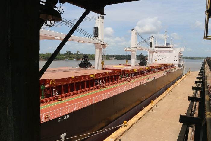 A primeira exportação de soja via porto de Santana, no Amapá