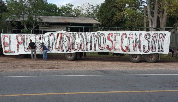 Protesto #UnSoloUruguay em Durazno