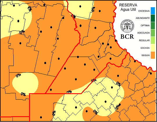 Reserva de água útil na Argentina