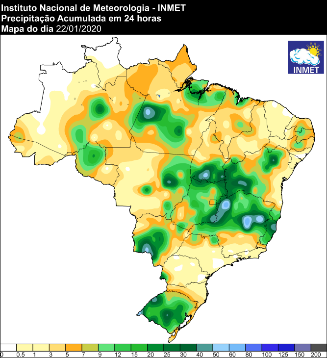 Últimas 24 horas - Inmet