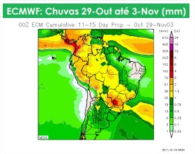 Chuvas no Brasil - Ag Resource - 20 de outubro