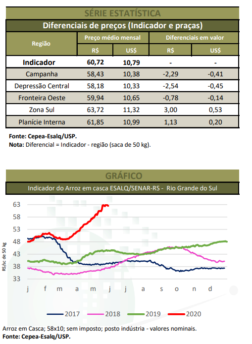 arroz agrimensal cepea maio 2020