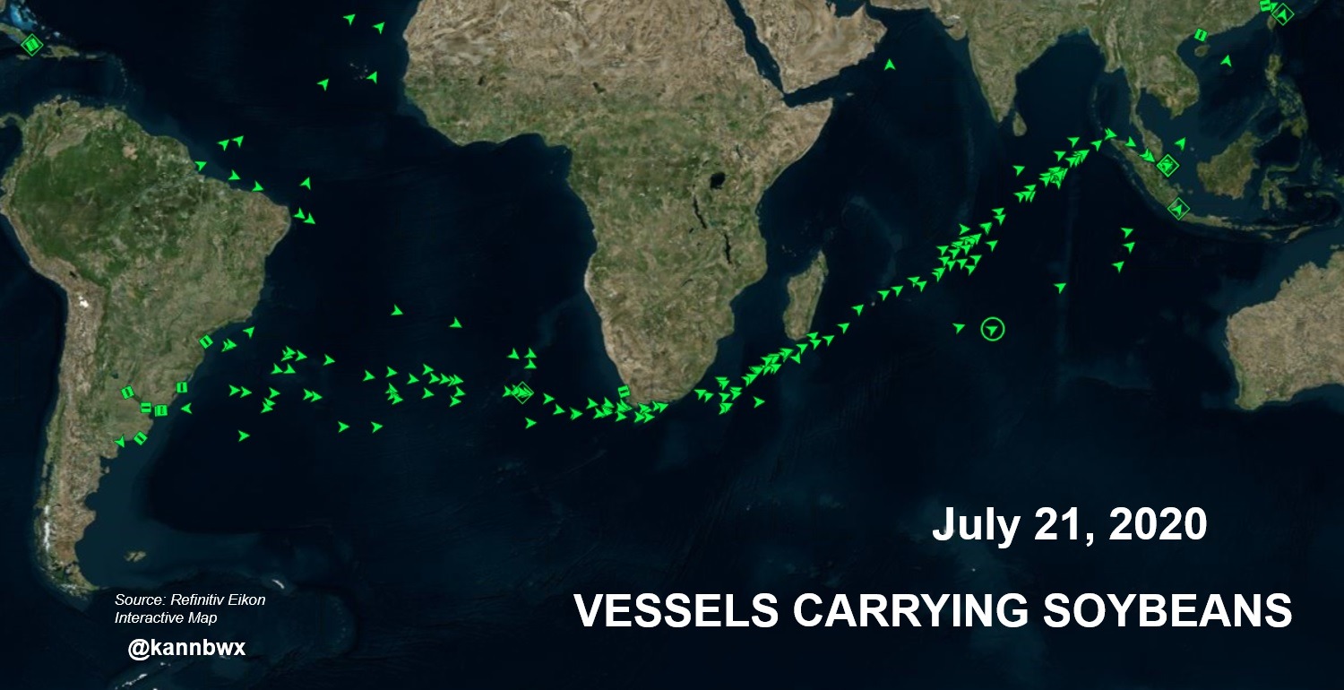 Navios BR-China Julho