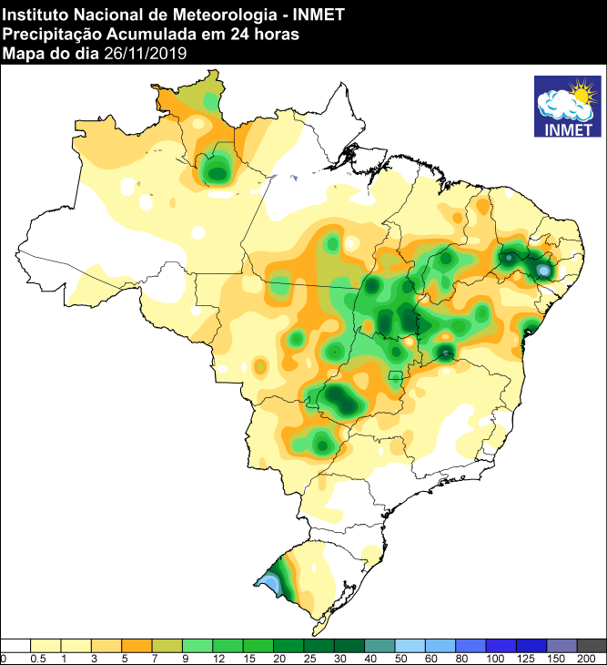 Últimas 24 horas - Inmet