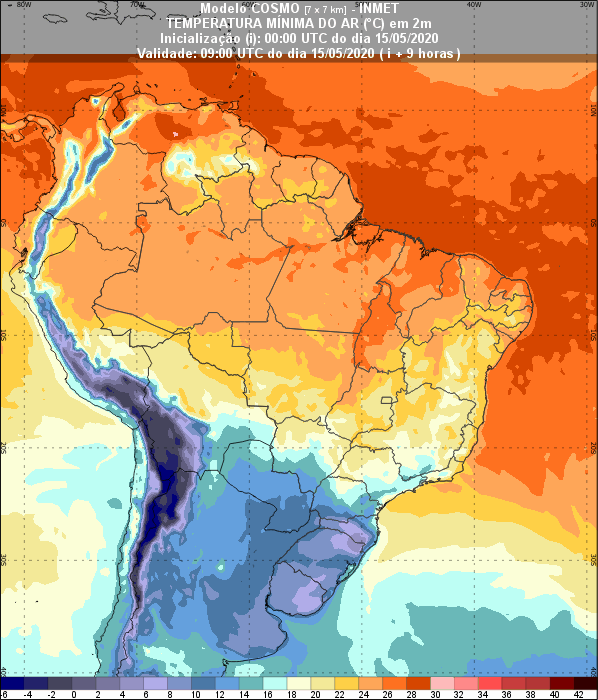 Temperaturas - Inmet
