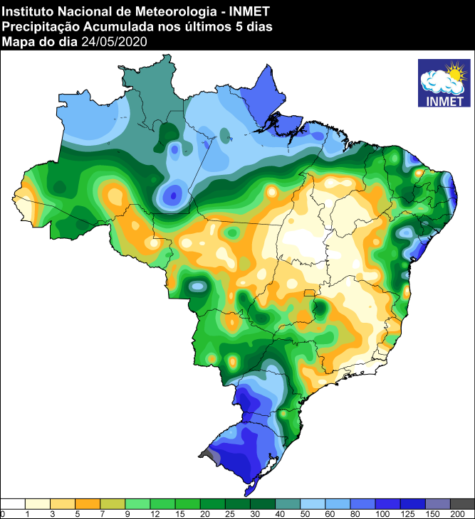 Últimos 3 dias - Inmet