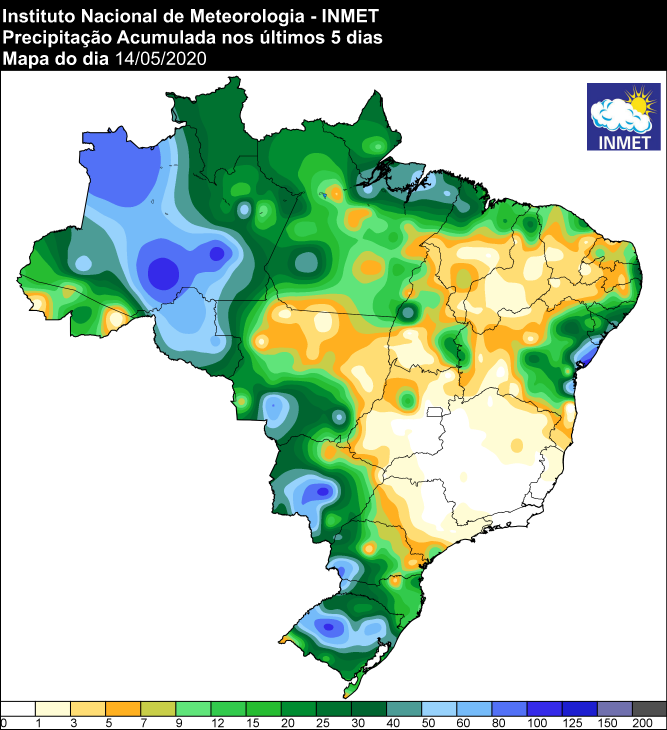 Últimos cinco dias - Inmet - 1505
