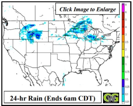 Chuvas 24h nos EUA - Fonte: CWG