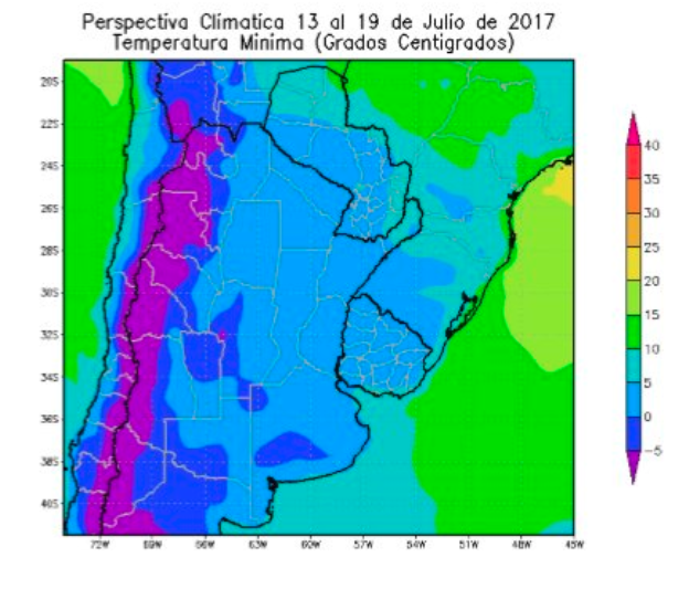 Mapa clima Argentina
