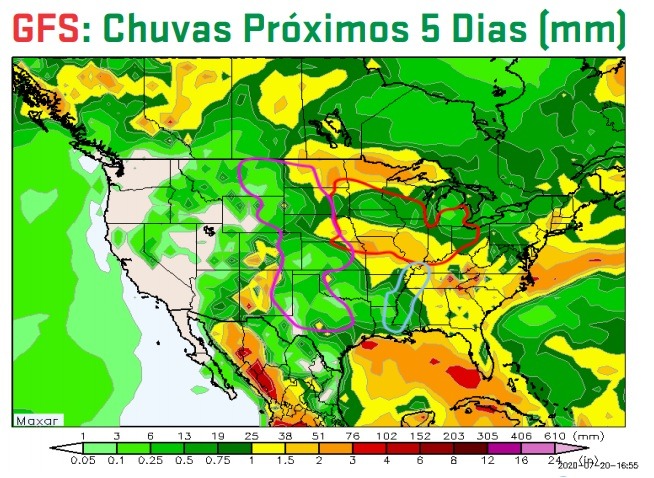 CHuvas 5 dias EUA - ARC Mercosul