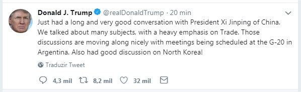 Tweet Donald Trump China