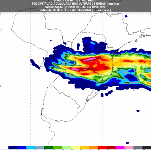 93 horas - Inmet - Sul