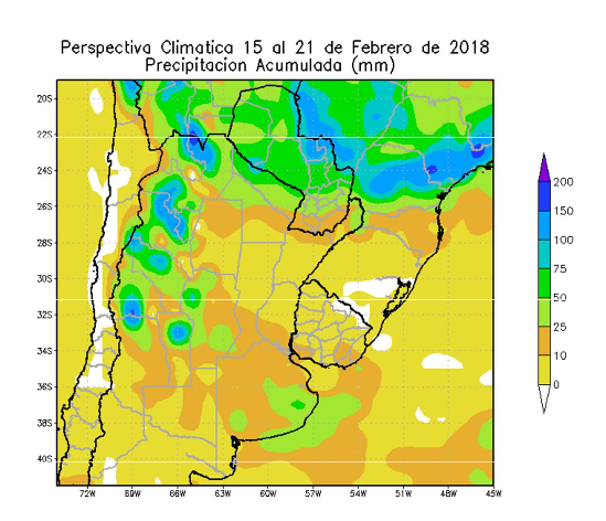 Chuvas na Argentina - 15 a 21 de fevereiro