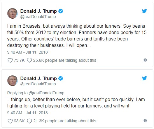 Tweets Trump