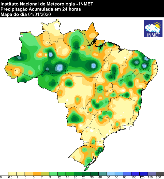 Inmet emite alerta de chuvas intensas para várias partes da Bahia, Minas e Piauí