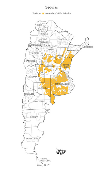 Seca na Argentina (La Nación)