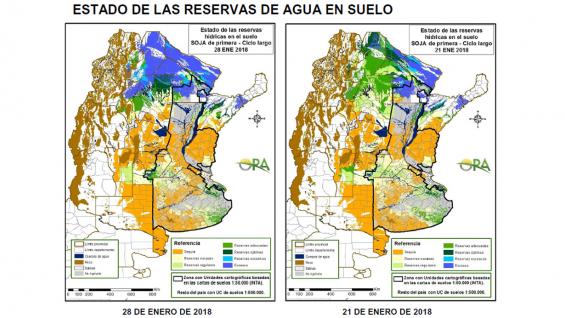 Mapa Seca na Argentina