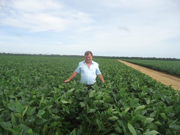 Imagem do dia - Soja na fazenda Baldissera, em Itanhangá (MT). Produtor rural Vanderlei Baldissera