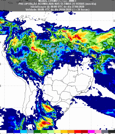 Previsão sul - Inmet - 27/04