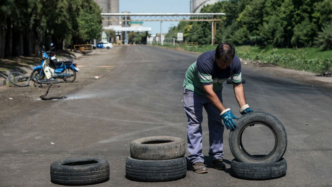 Greve dos trabalhadores portuários na Argentina - Dezembro 2020 - Foto: La Nacion
