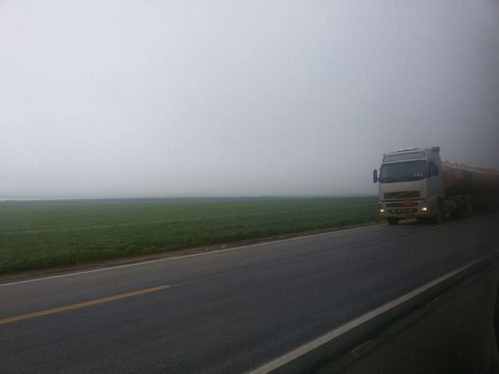 Chuvas em Nova Mutum (MT). Imagem enviada por Carla Mendes e Fernanda Custódio, da equipe do Notícias Agrícolas