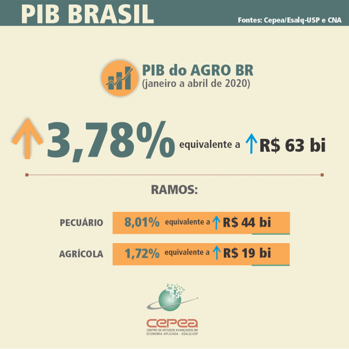 pib agro cepea