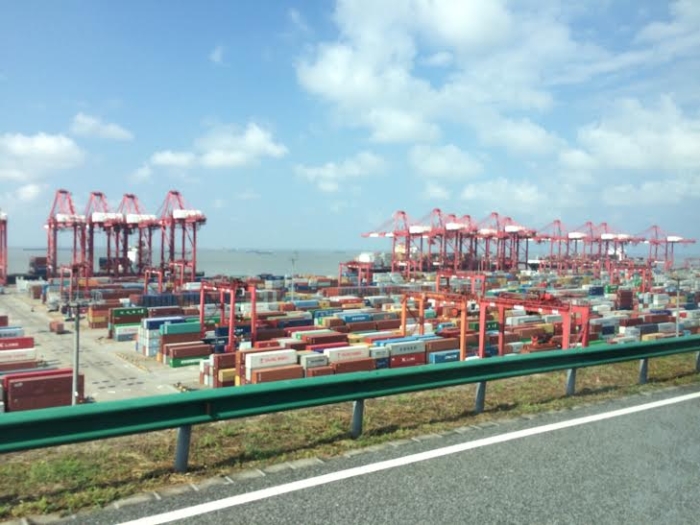 Porto de Yangshan, na China - Fonte: Aprosoja MT